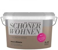 SCH&Ouml;NER WOHNEN FARBE Wandfarbe SW Trend Wandfarbe matt 2,5L macchiato
