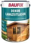 Baufix Holzschutzlasur Langzeitlasur seidengl&auml;nzend, 5 Liter f&uuml;r ca. 50m&sup2;,