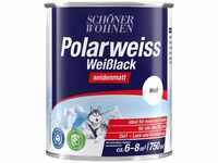 SCHÖNER WOHNEN FARBE Weißlack Polarweiss, 750 ml, seidenmatt, innen & außen,...