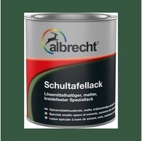 Lack Albrecht Tafelfarbe Schultafellack 750 ml Schwarz oder Gr&uuml;n matt Lack...