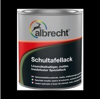 Lack Albrecht Tafelfarbe Schultafellack 750 ml Schwarz oder Gr&uuml;n matt Lack Tafellack