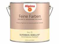 Alpina Wand- und Deckenfarbe Feine Farben No. 31 Elfenbein-Rebellin®,