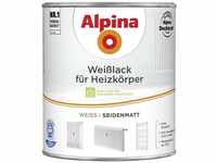 Alpina Farben Weisslack für Heizkörper 2 L, seidenmatt