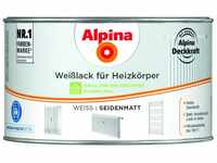 Alpina Farben Weisslack für Heizkörper weiss 300 ml, seidenmatt
