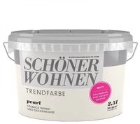 SCH&Ouml;NER WOHNEN FARBE Wandfarbe SW Trend Wandfarbe matt 2,5L pearl 9530