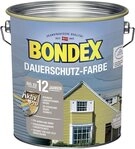 Bondex Holzschutzlasur Bondex Dauerschutz-Holzfarbe 4 L schneewei&szlig;