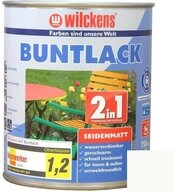 Wilckens Farben Acryl-Buntlack Buntlack 2in1 Lack, seidenmatt, Reinwei&szlig; RAL 9010,