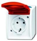 Busch-Jaeger Schuko-Stecker Busch-Jaeger Schuko-Steckdose mit EDV/Namensschild...