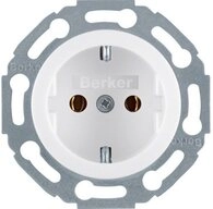 Berker Klemmen Berker Schuko-Steckdose pws/gl 474520