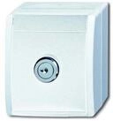 Busch-Jaeger Schuko-Stecker Busch-Jaeger SCHUKO-Steckdose al/ws mit Schloss 20