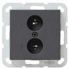 GIRA Gira Stereo-Steckdose anth System55 040228 Installationskabel