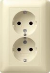 GIRA Klemmen Gira Schuko-Doppelst.ds. cws-gl 078001