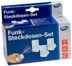 REV Ritter GmbH Funksteckdose 3+1 Funkschalt-Set Funksteckdosen Set mit Fernbedienung