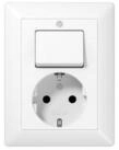 JUNG Stromverteiler Jung SCHUKO-Steckdose aws 16A 250V m.Schalter AS 5576 U WW