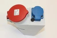 Mennekes Steckdose Mennekes Doppelbox 1 x Schuko, 1 x CEE 32A, 3p, 6h, 230V IP44