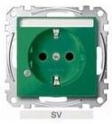 merten Klemmen Merten SCHUKO-Steckdose SV gn MEG2303-0304