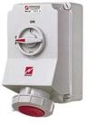 Mennekes CEE-Stecker Mennekes Wanddose DUO 63A,5p,6h,400V,IP67 5113A