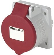 Mennekes Steckdose Mennekes Wanddose 32A, 5p, 6h, 400V IP44 1797, Rohbustes Geh&auml;use