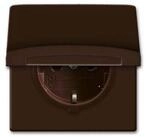 Busch-Jaeger Steckdose Busch-Jaeger Schuko-Steckdoseneinsatz IP44 braun 20