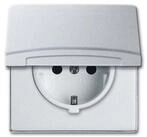 Busch-Jaeger Steckdose Busch-Jaeger Schuko-Steckdoseneinsatz IP44 alusilber 20