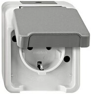 merten Schalter Merten SCHUKO-Steckdose lichtgrau MEG2301-8029