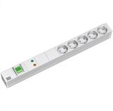 Bachmann 19" Steckdosenleiste 5-fach mit GVS mit Schalter Steckdosenleiste