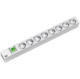 Bachmann 19" Steckdosenleiste 8fach Steckdosenleiste (Kabell&auml;nge 2 m), mit...