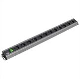 Bachmann Handwerkerleiste 12x Schutzkontakt, Schalter Steckdosenleiste (Kabell&auml;nge 2