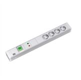Bachmann 19" PDU 1,5HE 4xCEE7/3 GVS Steckdosenleiste (Kabell&auml;nge 2 m), Schalter,
