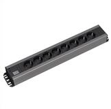 Bachmann Handwerkerleiste 8x Schutzkontakt,19-Zoll-Rack kompatibel Steckdosenleiste