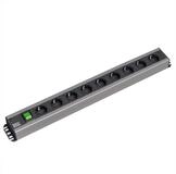 Bachmann Handwerkerleiste 9x Schutzkontakt, Schalter Steckdosenleiste (Kabell&auml;nge 2