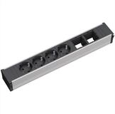 Bachmann CONI Large 4x Schutzkontakt 2x ABD Einbau-Tischsteckdosenleiste (Kabell&auml;nge