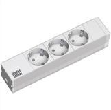 Bachmann 10" PDU 1HE 3xCEE7/3 Strom 2,0m Steckdosenleiste (Kabell&auml;nge 2 m), 333.417