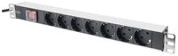 Digitus Netzwerkschrank 48.3 cm (19) Steckdosenleiste mit Schalter, 7-fach DN-19