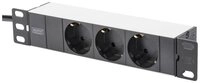 Digitus Netzwerkschrank 25.4 cm (10) Steckdosenleiste 3fach, 1 HE, 4000 W...