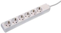 as - Schwabe Steckdosenleiste- Mehrfach, 230V, 16A, IP20 Steckdosenleiste 6-fach