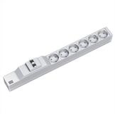 Bachmann 19" Steckdosenleiste 6xSchutzkontakt 1x Leitungsschutzschalter