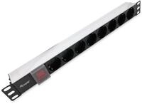 Equip equip 48.3cm(19) Schuko-Steckdosenleiste 8-fach, Schalter Steckdosenleiste