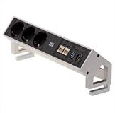Bachmann DESK2 3x Schutzkontakt, 2x CAT6, 1x HDMI, 1x USB 3.0 Steckdosenleiste
