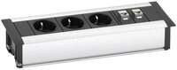 Evoline 3fach Einbau-Steckdosenleiste Data Dock Small 159610001000...
