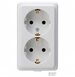 Kopp Kopp 120101001 Steckdosenleiste 2fach Arktis-Wei&szlig; ohne Stecker 1 St.