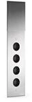 Naber Eck-Steckdosenelement 4-fach Mira ES1 7053045 Mehrfachsteckdose
