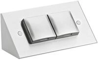 Thebo Steckdosenelement Mira WA1 Edelstahl 7053048 Mehrfachsteckdose