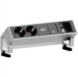 Bachmann DESK2 2x Schutzkontakt 1x USB-Charger 1x ABD GST18 Steckdosenleiste