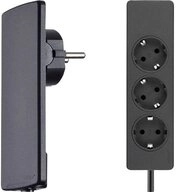 Evoline 3fach Steckdosenleiste mit Flachstecker 151000156100 Steckdosenleiste