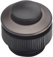 GROTHE T&uuml;rklingelknopf, Klingeltaster Kunststoff schwarz Unterputz rund 13 mm