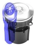 GROTHE T&uuml;rklingelknopf, Klingeltaster Aluminium aluminium Unterputz rund mit