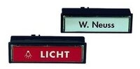 GROTHE T&uuml;rklingelknopf, Kunststoff braun Unterputz eckig m. Beleuchtung m.