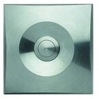 GROTHE T&uuml;rklingelknopf, Klingeltaster rostfreier Stahl edelstahl Aufputz eckig 16 mm