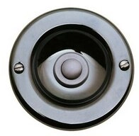 GROTHE T&uuml;rklingelknopf, Klingeltaster Messing messing Unterputz rund 28 mm